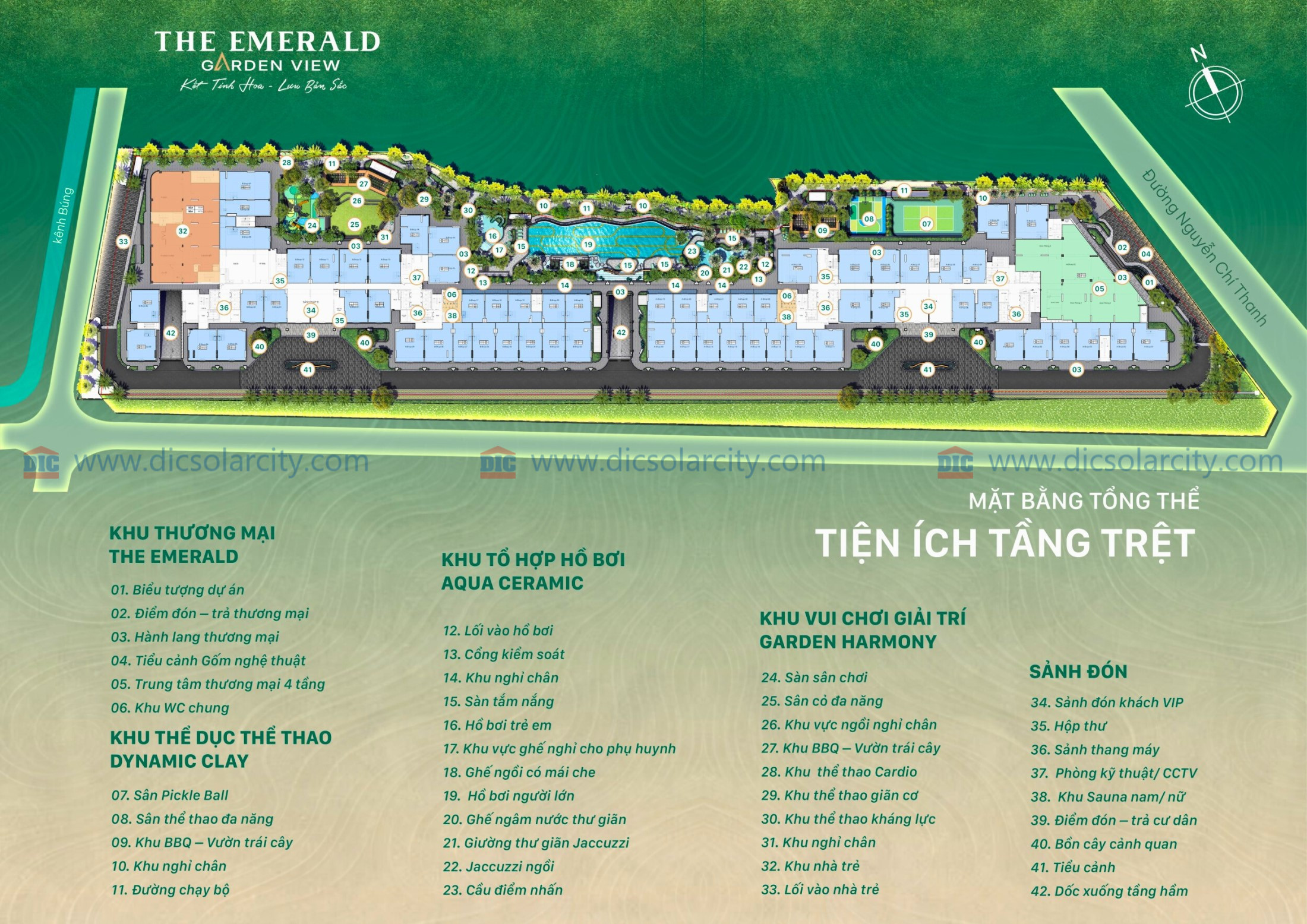 Tiện ích The Emerald Garden View_tầng Trệt